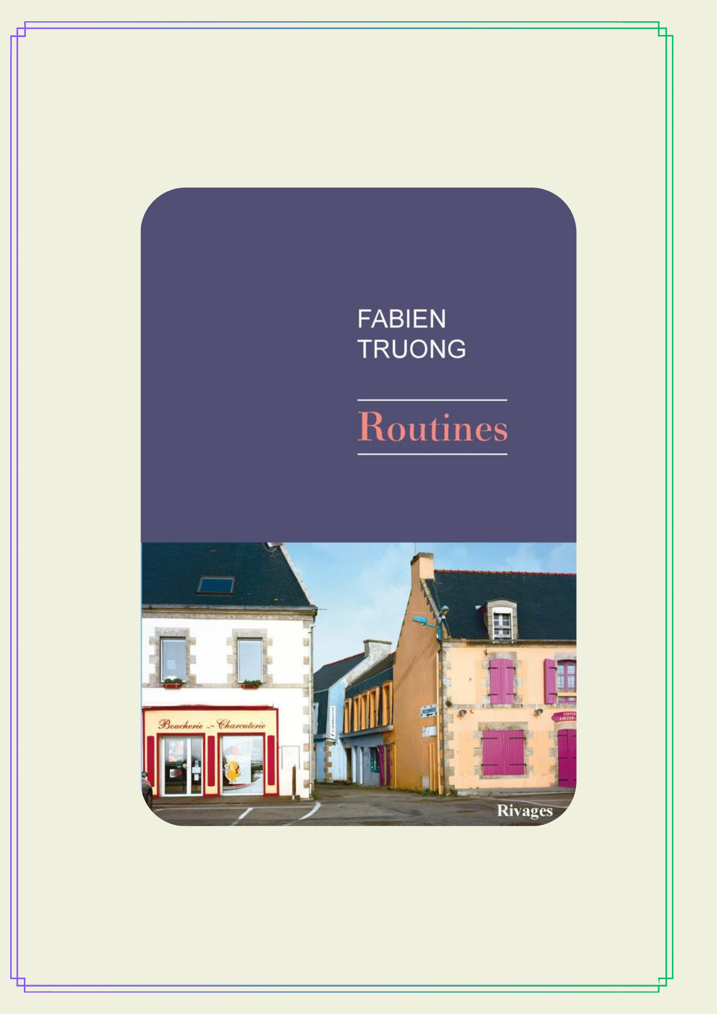 Lire la suite à propos de l’article ROUTINES